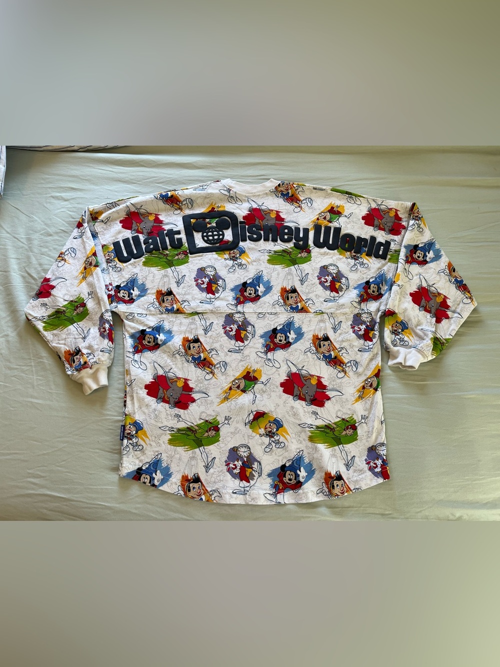 Walt Disney World Ink and Paint Classic Character Print Spirit Jersey NWOT S